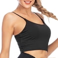thumbnail image 1 of Camisoles Courtes pour Femmes à Bretelles Spaghetti Ajustables Camisole Unie d'Été Décontractée Coupe Ajustée T-Shirts d'Entraînement pour Filles, 1 of 5