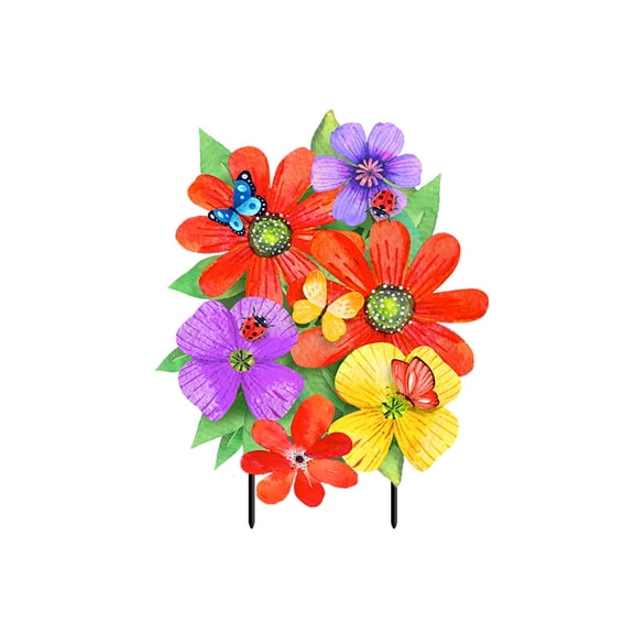 Briarwood Lane Whimsy Flowers Metal Art