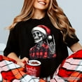 thumbnail image 5 of Buffalo Plaid Christmas Skeleton T‑Shirt, Brutal Guys Tee, 5 of 5