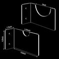 thumbnail image 2 of 2 Set Lightsaber Holder Wall Mount Lightsaber Display Rack Stand Clear Acrylic Light Saber Mount for Wall, 2 of 7