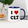 thumbnail image 3 of CafePress - I Love CLT Mug - 11 oz Ceramic Mug - Novelty Coffee Tea Cup, 3 of 4