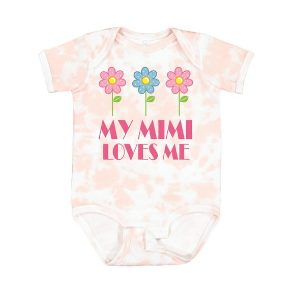 Inktastic Mimi Loves Me Daisies Girls Baby Bodysuit