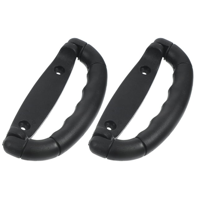 3 Pcs Boîtier de Batterie Lithium Poignée en Plastique Poignée de Panneau Solaire Poignée Pliante Noire (Noir)