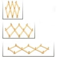 thumbnail image 6 of LANMOK 10 Pegs Wooden Hook Wall Mounted Expandable Wood Wall Rack Folding hanger Coat Rack Hat Closet Hook for Hallway Bathroom Living Room Kitchen, 6 of 6