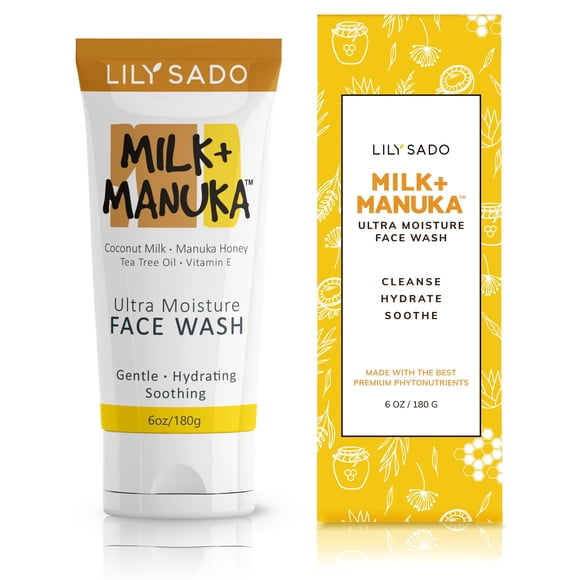 Limpiador facial LILY SADO MILK+Leche de coco y miel de manuka MANUKA™