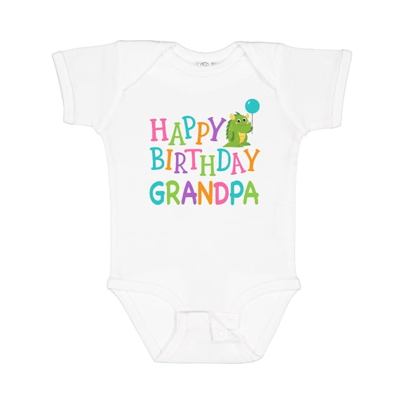 Inktastic Happy Birthday Grandpa Grandchild Party Boys or Girls Baby Bodysuit