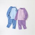 thumbnail image 6 of TOWED22 Infant Toddler Girls Cute Winter Outfits 2pcs Set Long Sleeve Soft Tee and Elastic Waist Pants Clothes Clothing(Purple,6-7 Y), 6 of 7