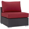 thumbnail image 5 of Modway Convene 8 Piece Outdoor Patio Sectional Set in Espresso Red, 5 of 7