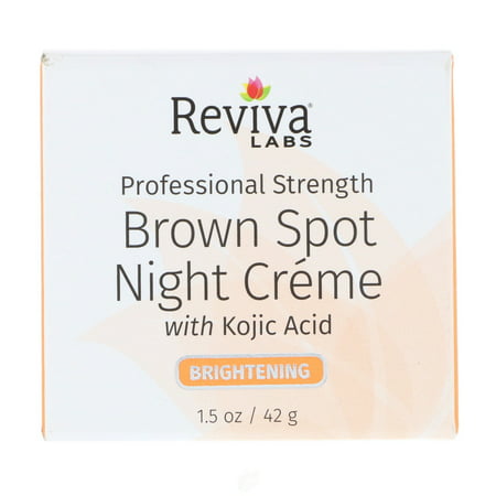 Reviva Brown Spot Night Cream w/Kojic Acid 1 Ounce, Pack of