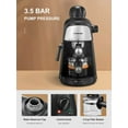 thumbnail image 4 of Ihomekee Espresso Machine, 3.5Bar Espresso and Cappuccino Machine with Preheating Function, 4 Cup Coffee Maker with Milk Frothing Function and Steam Wand (Black), 4 of 7