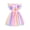 Ice Cream, variant on Toddler Girls Summer Tutu Dress Tulle Dresses Rainbow Sundress with Ruffled Sleeveless & Belt Party Princess Outfit for 3-4 T Kids, Rainbow
