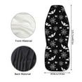 thumbnail image 5 of Renewold Bat Spider Web Black Car Seat Cover for Women Men, Non-Slip Front Bench Protection Breathable Halloween Auto Accessories Universal Fit Most Vehicles, 5 of 7
