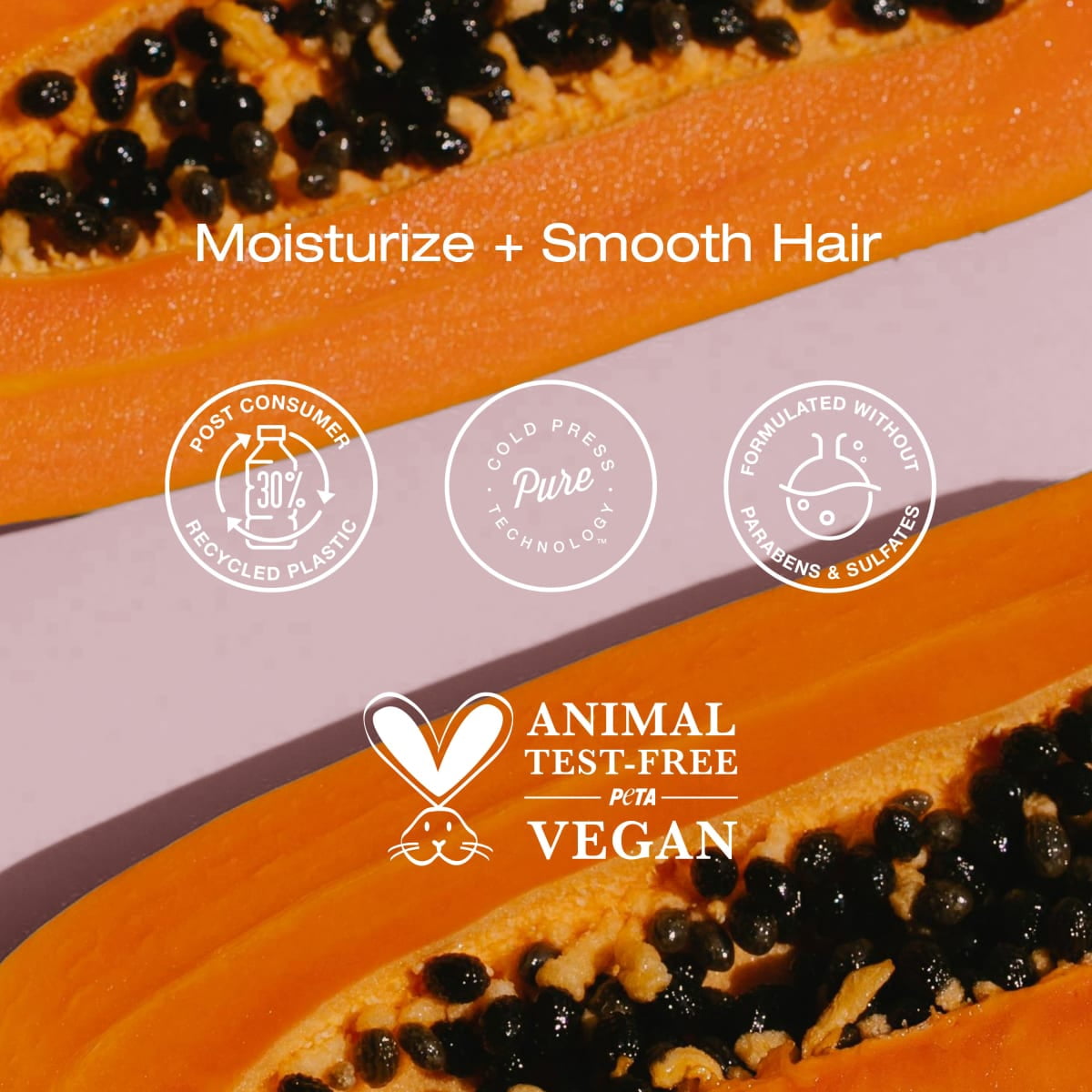 (2 pack) Raw Sugar The Mighty Hair Cream Leave-In Conditioner, Coconut + Papaya + Shea, 5 fl oz