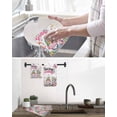 thumbnail image 5 of Spring Gnomes Kitchen Dish Towels for Drying Dishes Set of 4, Colorful Flowers Watercolor Butterfly Floral Plant Waffle Weave Microfiber Hand Tea Bathroom Towels Quick Dry & Absorbent Towel 12x12, 5 of 7