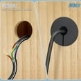 thumbnail image 3 of 6 PCS Cable Routing Kit, Satellite Cable Grommet Set Rubber Grommet 7mm Hole Diameter 3/4in Outer Diameter Wall Grommet Wall Cable Pass Through for Projects Or Repairs, 3 of 7