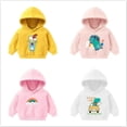 thumbnail image 2 of Nuevas sudaderas para niñas pequeñas, chaqueta con capucha, ropa de primavera para niños, abrigo de otoño, Tops cálidos de manga larga, ropa de bebé para niños, trajes 5T Gao Jinjia LED, 2 of 2