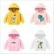 thumbnail image 2 of Nuevas sudaderas para niñas pequeñas, chaqueta con capucha, ropa de primavera para niños, abrigo de otoño, Tops cálidos de manga larga, ropa de bebé para niños, trajes 6T Gao Jinjia LED, 2 of 2