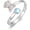 Highland Cow, variant on Highland Cow Ring 925 Sterling Silver Adjustable Moonstone Highland Cow Open Rings Cute Cow Jewelry Gifts for Women