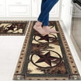 thumbnail image 2 of Rustic Kitchen Rugs and Mats Sets of 2,Western Texas Star Kitchen Decoration Non-Slip Absorbent Kitchen Mat for Sink Waterproof Floor Mat for Laundry Room,17x30+17x48inch, 2 of 7