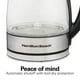 thumbnail image 4 of Tetera eléctrica Hamilton Beach, cristal transparente, 1,7 L, 40941R, 4 of 8