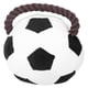thumbnail image 1 of Juguetes de peluche de fútbol para mascotas, juguetes masticables para perros, cachorros y gatos (blanco y negro), 1 of 8