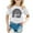 White, variant on Utlike Girls T-Shirt Fashion Casual Breathable Printed Round Neck T Shirt Size 2 Years-3 Years Black