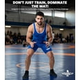 thumbnail image 4 of Exxact Sports Men's Wrestling Singlet, High Performance Powerlifting Singlet Wrestling Singlets for Men - Singlets (Royal, A2XL), 4 of 7