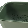 thumbnail image 4 of Cesta de drenaje telescópica multifuncional para utensilios de cocina con asas ajustables Verde, 4 of 7