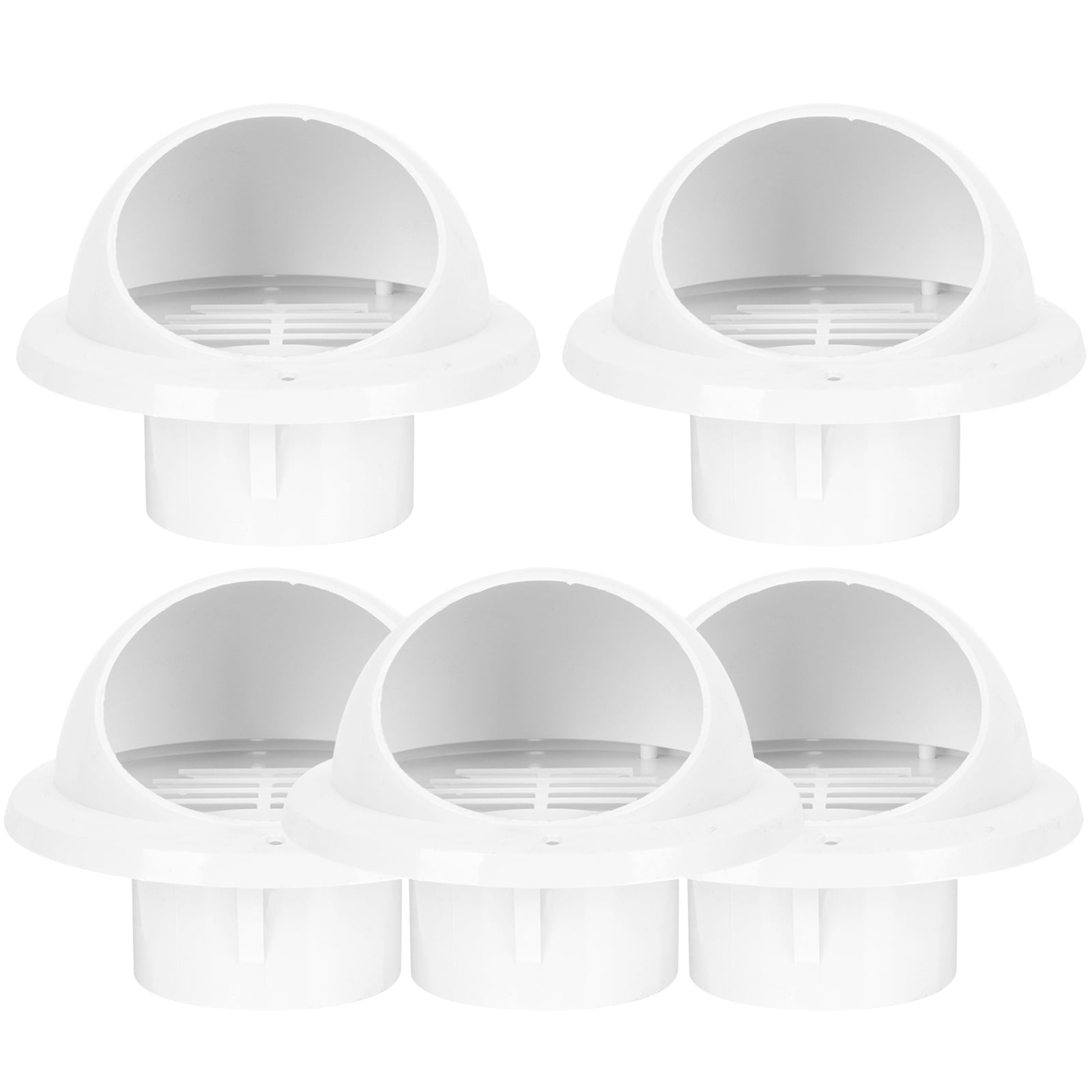 ZEHUANYU 10 Pcs Round Exhaust Grilles External Extractors Wall Dryer Vents Plastic Vent Covers