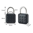 thumbnail image 2 of Cerradura de combinación Candado con contraseña inteligente multifuncional Tuya APP Network IP65 Impermeable Resistente al óxido Desbloqueo conveniente y rápido para gimnasio Deportes Bicicleta Equipa, 2 of 8