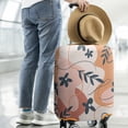 thumbnail image 3 of Travel Luggage Cover Suitcase Protector Fits 18-32 Inch Luggage Wheel Covers Patterned Travel Related Items Flower Luggage Protector Elastic Luggage Anti-scratch Suitcase Cover S, 3 of 3