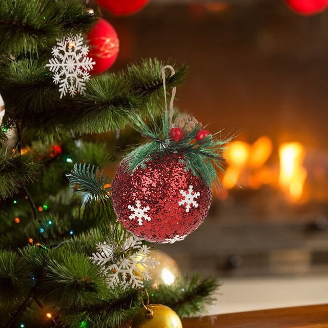 Christmas Ball Powder Ball Needles Foam High End Christmas Ball Home Decoration