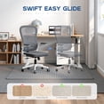 thumbnail image 2 of Harigal Office Chair Mat for Carpet Floors, 36x48 Heavy Duty Computer Chair Mat for Rolling Work, Clear, 2 of 11