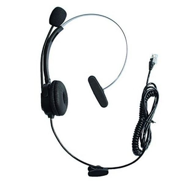 GoodQbuy Call Center Telephone /IP Phone Headset with Adjustable Boom
