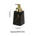 thumbnail image 3 of Dowbom Ceramic Foaming Soap Dispenser, Marble Pattern Foam Soap Dispenser With Gold Pump, 3 of 9
