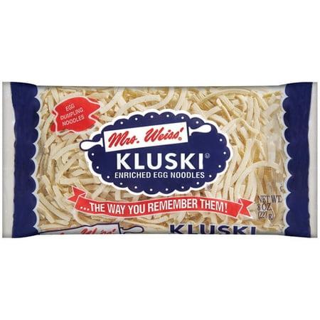(12 Pack) Mrs Weiss' Kluski Egg Noodles 8 Oz Bag (Best Noodles In Houston)