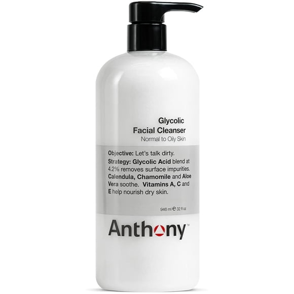 Limpiador facial Anthony Glycolic para hombre 946ml