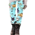 thumbnail image 3 of DDAPJ pyju Womens Halloween Costume Legging Pants for Women High Waisted Yoga Pants Fashion Graphic Prints Jogger Athletic Tights Sky Blue XXL, 3 of 5