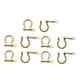 thumbnail image 4 of 10x hebillas de , grillete de cadena, llave Chian hecha a mano, aleación de Zinc, aro de Metal, bloqueo, anillos en D, grillete de arco para Oro, 4 of 8