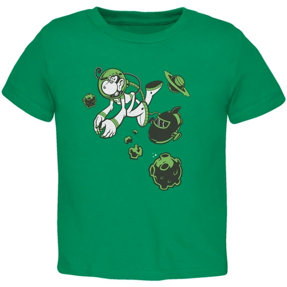Space Monkey Kelly Green Toddler T-Shirt - 3T