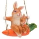thumbnail image 5 of Adorno De Modelo Animal, Estatuas De Animales De Resina Columpio De Zanahoria De Conejo Marrón Delicado Moderno Para Sala De Estar ANGGREK No, 5 of 8