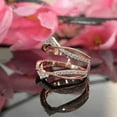 thumbnail image 4 of 1.22Ct. White Diamond Ring Guard-Stackable Rings Wraps in 14K Rose Gold Vermeil, 4 of 7