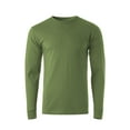 thumbnail image 3 of Hat and Beyond Men's Vintage Crew Neck Classic Hem Long Sleeve Premium Ring Spun Cotton Tee Shirt, 3 of 7