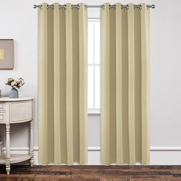Juego de cortinas opacas Joydeco, 213 cm de longitud, 2 paneles