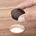 thumbnail image 6 of Uxcell 64PCS 28mm Brown Plastic Hole Plugs, Flush Type Panel Hole Caps, 6 of 6
