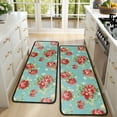 thumbnail image 4 of Kitchen Rugs Sets Of 2,Pioneer Flower Floral Print Pattern Anti Fatigue Kitchen Mat Rugs Non Slip Washable,Decorative Kitchen Floor Mats for Kitchen,Sink,Laundry,17"x47"+17"x47", 4 of 5