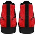 thumbnail image 3 of Coolcustomize Mens High Top Sneakers Lace-Up Gothic Designed Casual Steet Canvas Shoes for Women Red and Black Skull Shoes, 3 of 7