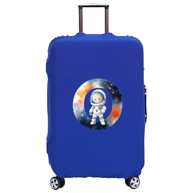 Housse de Valise Lavable Housse de Protection Anti-Rayures Housse Adaptée pour Motif Imprimé Astronaute Convient 18-32 Pouces 8astronaut letter O L