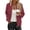 Red women fall blazer a1, variant on thefmos Women Fall Winter Long Sleeve Polka Dot Zipper Blazer Jackets Casual Basic Tops Trendy Office Work Fashion Clothes, Yellow S