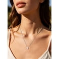 thumbnail image 4 of FindChic Cross Necklace for Women, Dainty Silver Crucifix Pendant Necklace Hypoallergenic Baptism Religious Faith Jewelry Gifts for Her, 4 of 9